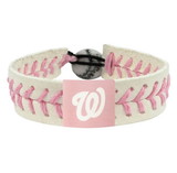 Washington Nationals Bracelet Baseball Pink Alternate CO