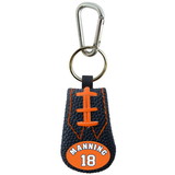 Denver Broncos Keychain Team Color Football Peyton Manning Design