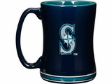 Seattle Mariners Coffee Mug - 14oz Sculpted Relief