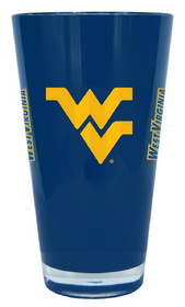 West Virginia Mountaineers Glass 20oz Pint Plastic Insulated CO