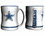 Dallas Cowboys Coffee Mug - 14oz Sculpted Relief - White