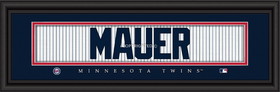 Minnesota Twins Print 8x24 Signature Style Joe Mauer