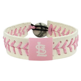 St. Louis Cardinals Bracelet Baseball Pink CO