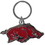 Arkansas Razorbacks Chrome Logo Cut Keychain