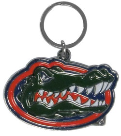 Florida Gators Chrome Logo Cut Keychain
