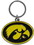 Iowa Hawkeyes Chrome Logo Cut Keychain