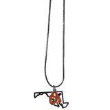 Baltimore Orioles Necklace Chain with State Shape Charm CO