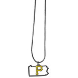 Pittsburgh Pirates Necklace Chain with State Shape Charm CO