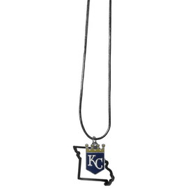Kansas City Royals Necklace Chain with State Shape Charm CO
