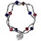 Washington Nationals Bracelet Colored Bead CO