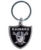 Las Vegas Raiders Chrome Logo Cut Keychain