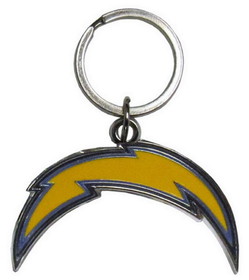 Los Angeles Chargers Keychain Logo Cut Style Chrome