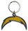 Los Angeles Chargers Keychain Logo Cut Style Chrome