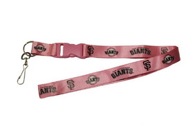 San Francisco Giants Lanyard - Breakaway with Key Ring - Pink