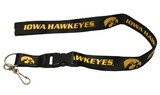 Iowa Hawkeyes Lanyard Breakaway with Key Ring Style