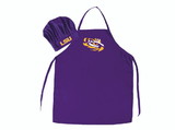 LSU Tigers Apron and Chef Hat Set