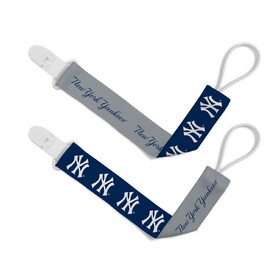 New York Yankees Pacifier Clips 2 Pack