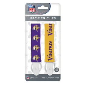 Minnesota Vikings Pacifier Clips 2 Pack
