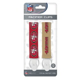 San Francisco 49ers Pacifier Clips 2 Pack