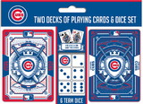 Chicago Cubs Playing Cards and Dice Set