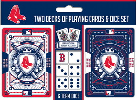 Boston Red Sox Playing Cards and Dice Set
