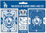 Los Angeles Dodgers Playing Cards and Dice Set