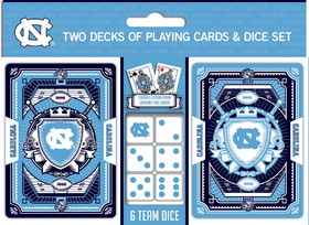 North Carolina Tar Heels Playing Cards and Dice Set