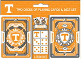 Tennessee Volunteers Playing Cards and Dice Set