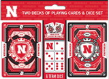 Nebraska Cornhuskers Playing Cards and Dice Set