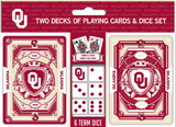 Oklahoma Sooners Playing Cards and Dice Set