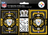 Pittsburgh Steelers Playing Cards and Dice Set