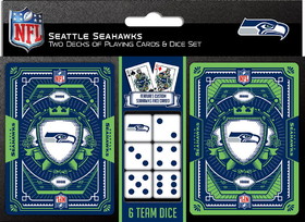 Seattle Seahawks Playing Cards and Dice Set