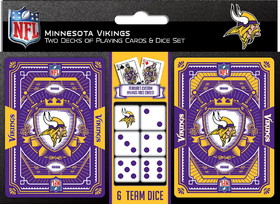 Minnesota Vikings Playing Cards and Dice Set