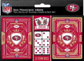 San Francisco 49ers Playing Cards and Dice Set