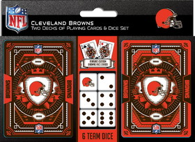 Cleveland Browns Playing Cards and Dice Set