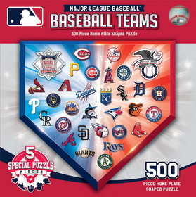 MLB Baseball Home Plate Shaped Puzzle 500 Piece