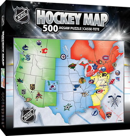 NHL Hockey Map Puzzle 500 Piece 2023