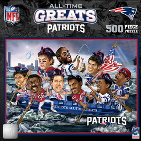 New England Patriots Puzzle 500 Piece All-Time Greats