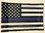 USA Blue Line Flag 12x18 Garden Style Design CO