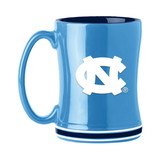 North Carolina Tar Heels Coffee Mug 14oz Sculpted Relief Team Color