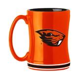 Oregon State Beavers Coffee Mug 14oz Sculpted Relief Team Color