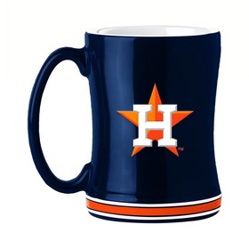 Houston Astros Coffee Mug 14oz Sculpted Relief Team Color