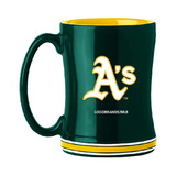 Oakland Athletics Coffee Mug 14oz Sculpted Relief Team Color