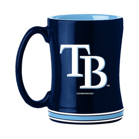 Tampa Bay Rays Coffee Mug 14oz Sculpted Relief Team Color