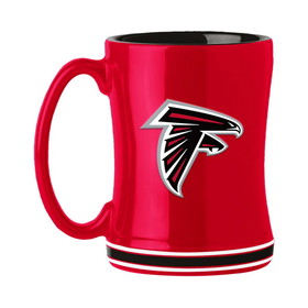 Atlanta Falcons Coffee Mug 14oz Sculpted Relief Team Color