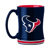 Houston Texans Coffee Mug 14oz Sculpted Relief Team Color