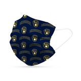 Milwaukee Brewers Face Mask Disposable 6 Pack