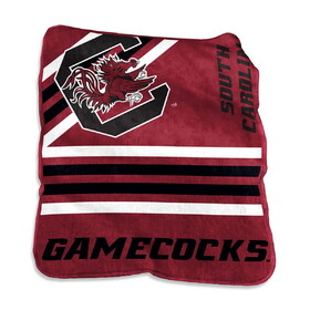Logo Brands South Carolina Gamecocks Blanket 50x60 Raschel Throw