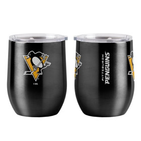 Pittsburgh Penguins Travel Tumbler 16oz Stainless Steel Curved