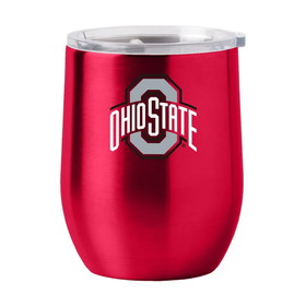 Ohio State Buckeyes Travel Tumbler 16oz Stainless Steel Curved